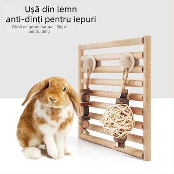 Jucărie de mestecat din lemn pentru animale de companie mici – MOOI skills, fără import, cuib pentru animale de companie