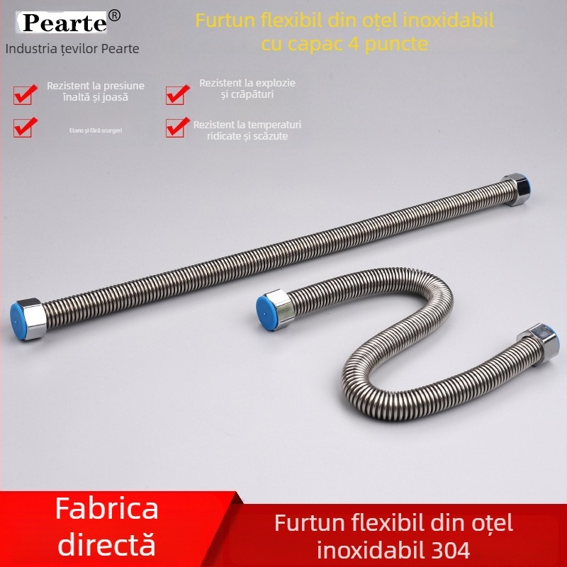 Furtun de alimentare cu apă din oțel inoxidabil, tip bellows, pentru boiler, rezistent la explozii