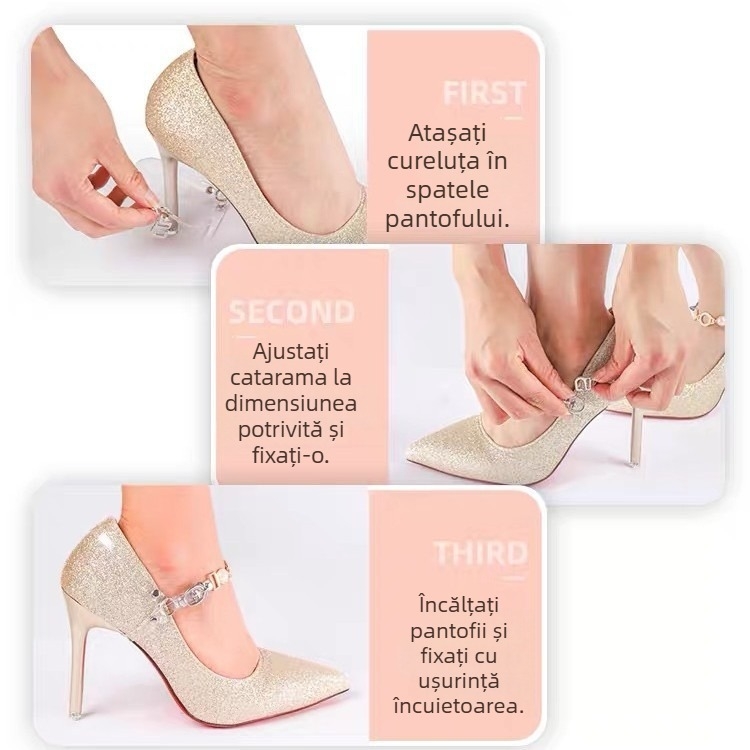 Pearl Series Fermoar curea pentru șireturi la pantofi cu toc, Jiaojianer, lățime 1 cm, compatibil cu toate lungimile șireturilor, potrivit pentru sneakers, pantofi din piele, sandale