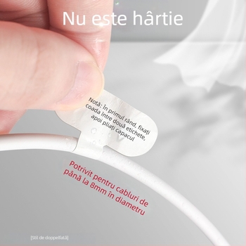 Etichetă impermeabilă pentru cabluri, autocolant din hârtie kraft, pentru etichetare manuală a cablurilor, 100 etichete