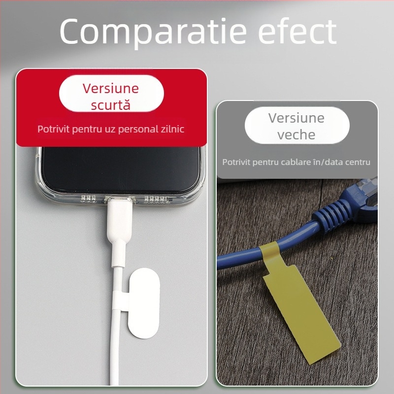 Etichetă impermeabilă pentru cabluri, autocolant din hârtie kraft, pentru etichetare manuală a cablurilor, 100 etichete