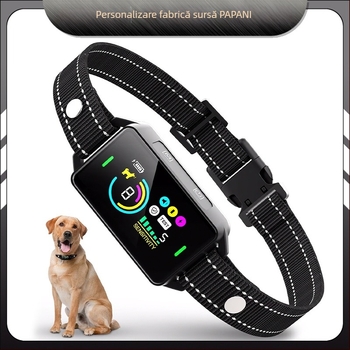Colier de dresaj pentru câini cu ecran LCD, identificare inteligentă pe trei axe, din plastic, șoc electric