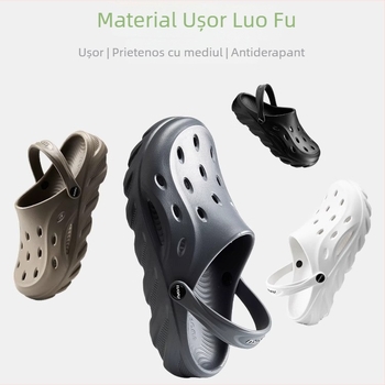 Sandale bărbați Luofu - parte superioară EVA și talpă EVA, respirante, impermeabile, antiderapante, ușoare, vară 2025