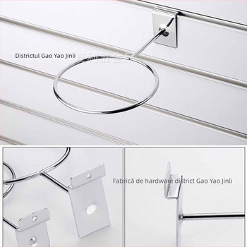 Raft metal de depozitare cu cârlige în mai multe rânduri, stil modern minimalist, capacitate 1–3 kg, Yuri