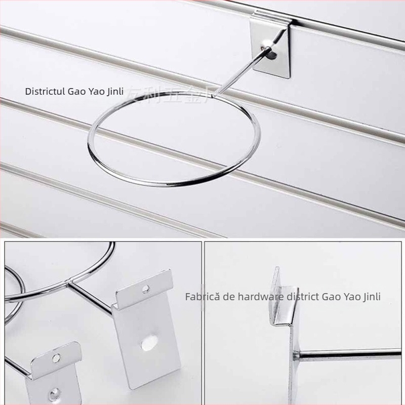 Raft metal de depozitare cu cârlige în mai multe rânduri, stil modern minimalist, capacitate 1–3 kg, Yuri