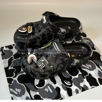 Sandale de plajă cu camuflaj de maimuță, închidere Velcro, profil redus, parte superioară EVA și talpă EVA