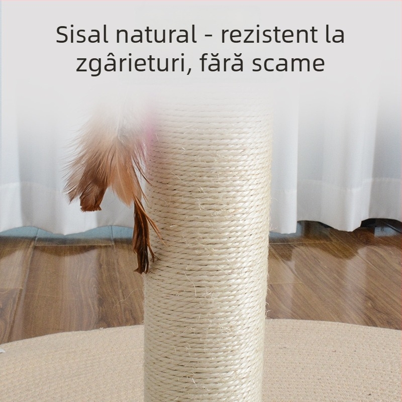 Cadru de cățărare pentru pisici cu post de zgâriere, material sisal, brand Shengze, model MH65, potrivit pentru pisici mari.