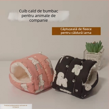 Cuib de hamster din bumbac, căldură de iarnă, cuib suspendat pentru somn