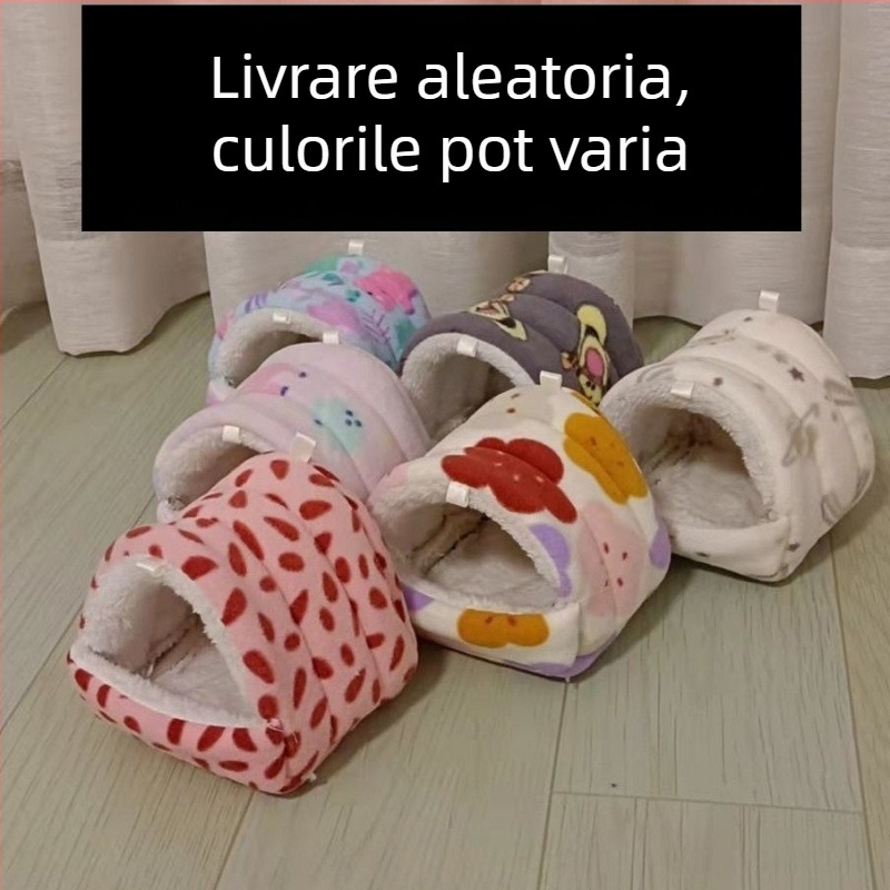 Cuib de hamster din bumbac, căldură de iarnă, cuib suspendat pentru somn