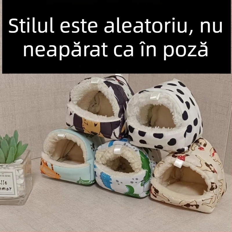Cuib de hamster din bumbac, căldură de iarnă, cuib suspendat pentru somn