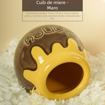 Cuib ceramic pentru hamster în formă de iglu, cu răcire, pentru toate sezoanele