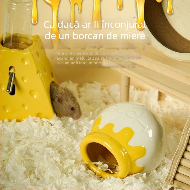 Cuib ceramic pentru hamster în formă de iglu, cu răcire, pentru toate sezoanele