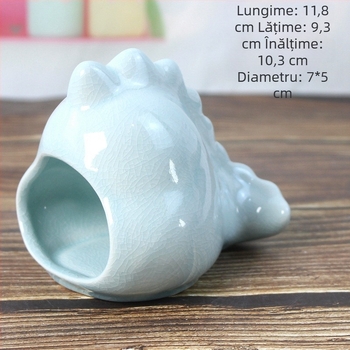 Cuib ceramic pentru hamster – pentru toate sezoanele, design răcoritor pentru somn, brand Hongjie