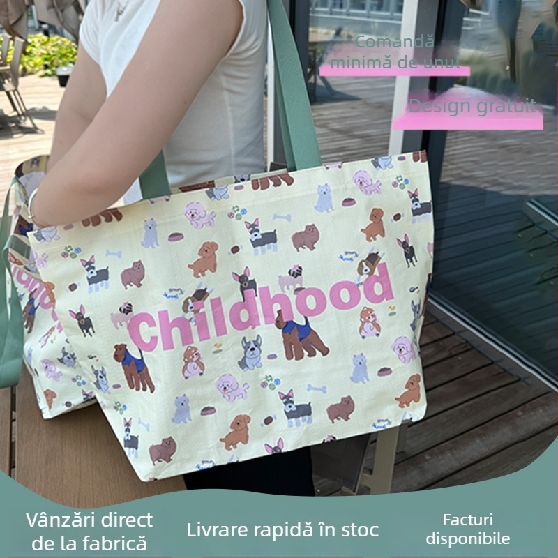 Haohai geantă de mână din PP pentru haine, geantă de ambalare țesută, capacitate zilnică 50.000