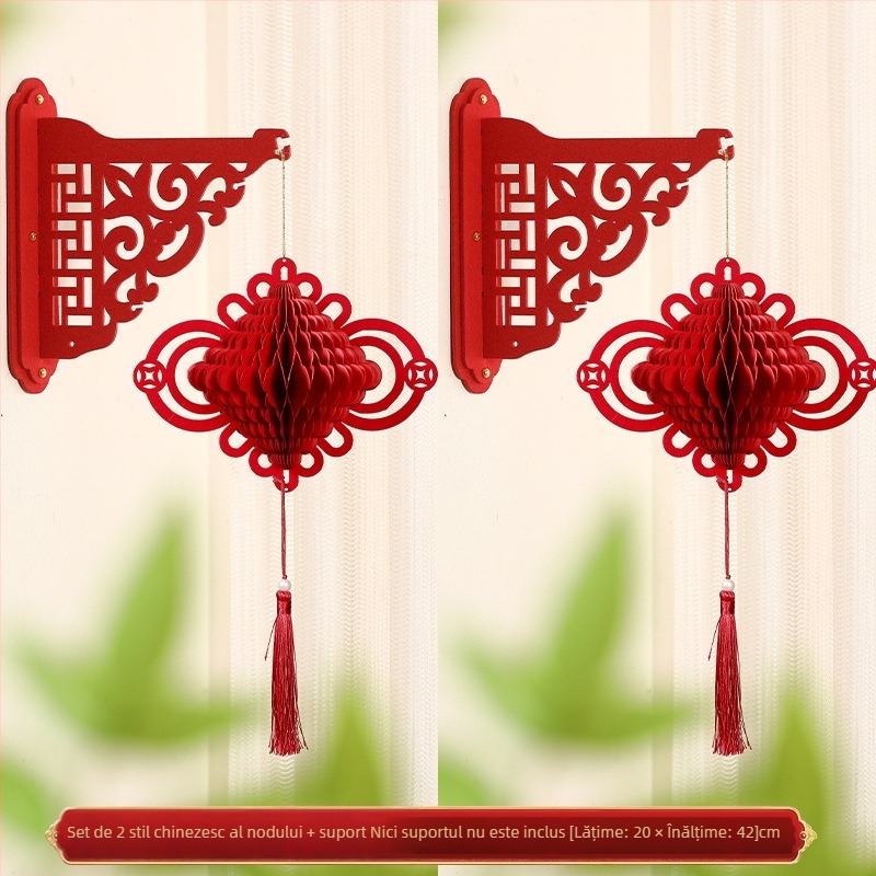 Pandantiv lampion cu caracter 3D de primăvară și minge fagure de miere, model geometric, brand Happy togethers