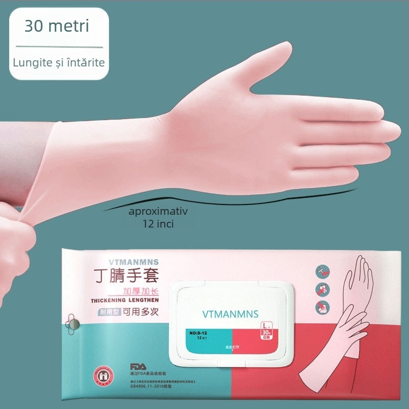 Butyronitrile mănuși de spălat vase, îngroșate, introduse în 2024