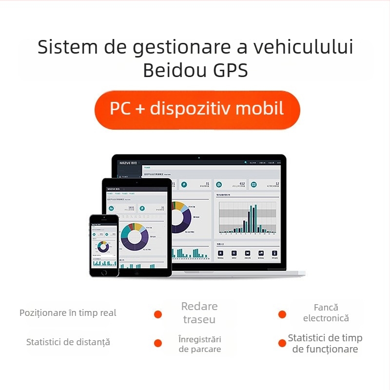 LA-P50 Locator GPS pentru vehicule 4G cu Beidou, hartă în timp real, precizie GPS 10 m, gestionare consum combustibil, impermeabil, anti-furt