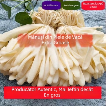 Mănuși de unică folosință din cauciuc natural, ambidextri, fără pudră, rezistente la apă, abraziune și uleiuri