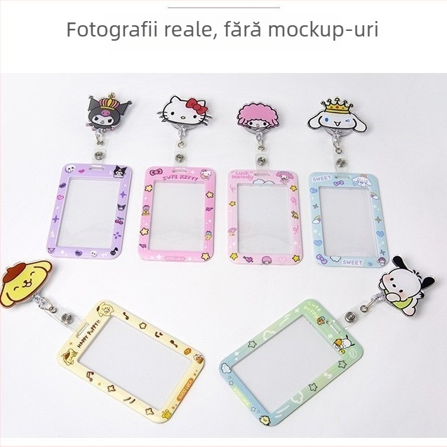 Clip acrilic retractabil pentru ID cu buton de tragere ușor; destinat medicilor și asistentelor; imprimare logo disponibilă; sarcină de 0,1 kg