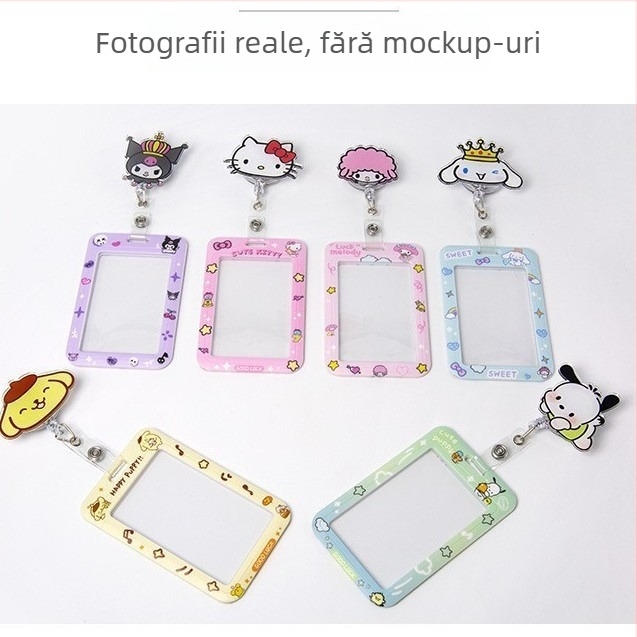 Clip acrilic retractabil pentru ID cu buton de tragere ușor; destinat medicilor și asistentelor; imprimare logo disponibilă; sarcină de 0,1 kg