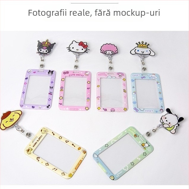 Clip acrilic retractabil pentru ID cu buton de tragere ușor; destinat medicilor și asistentelor; imprimare logo disponibilă; sarcină de 0,1 kg