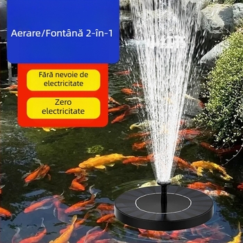 Shouli pompă de circulație a apei pentru rezervor mic casnic – fântână solară pentru aerare, iaz exterior cu pești și grădină de stânci