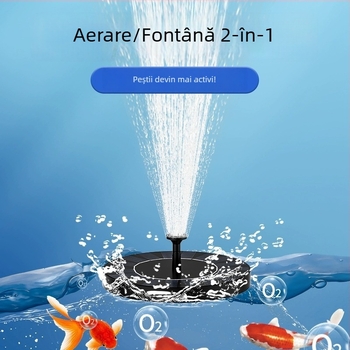 Shouli pompă de circulație a apei pentru rezervor mic casnic – fântână solară pentru aerare, iaz exterior cu pești și grădină de stânci