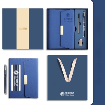 Set blocnotes cu copertă din piele ecologică, legare cu sârmă, Dowling hârtie 80 g, 100–200 pagini, stil birou, set cadou personalizat