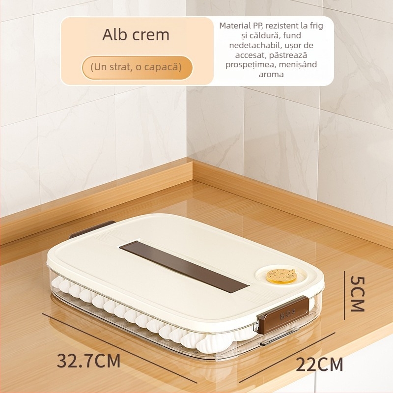 Cutie de depozitare pentru găluște, din plastic, stil Nordic, model EGSNmfkM