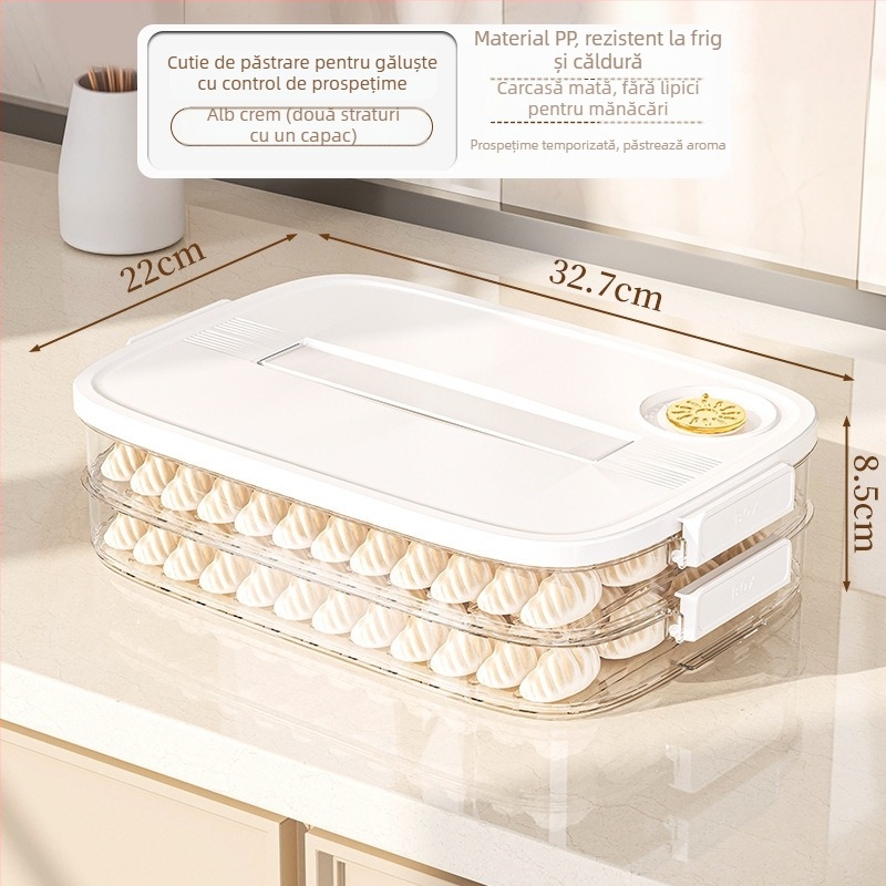 Cutie de depozitare pentru găluște, din plastic, stil Nordic, model EGSNmfkM