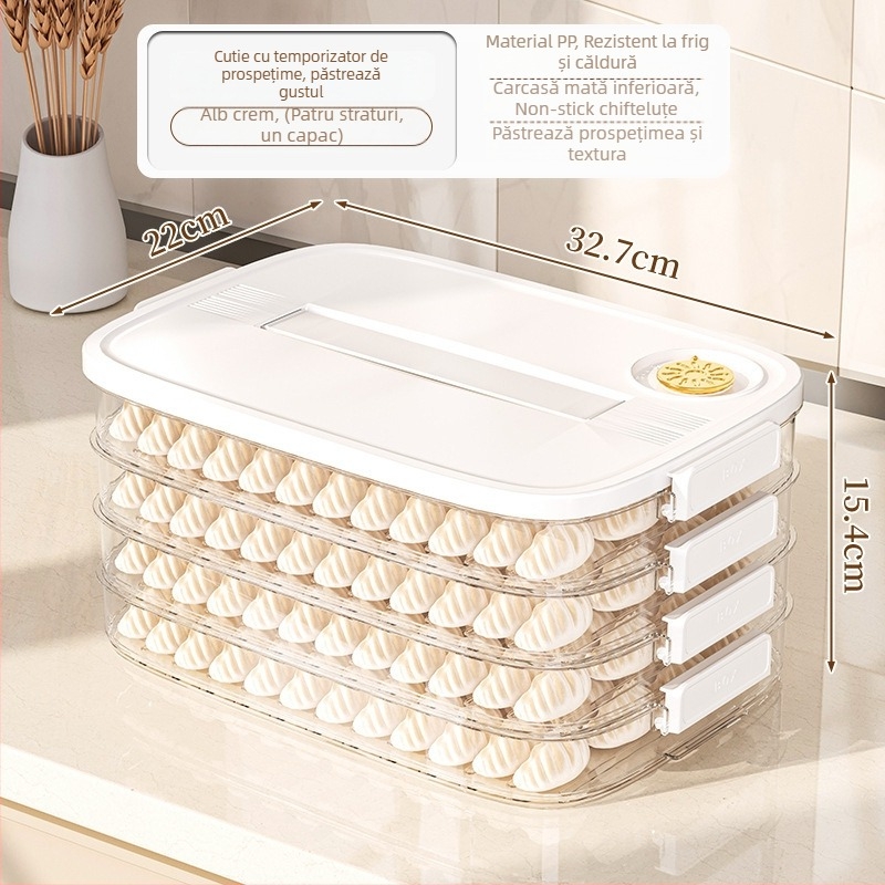 Cutie de depozitare pentru găluște, din plastic, stil Nordic, model EGSNmfkM