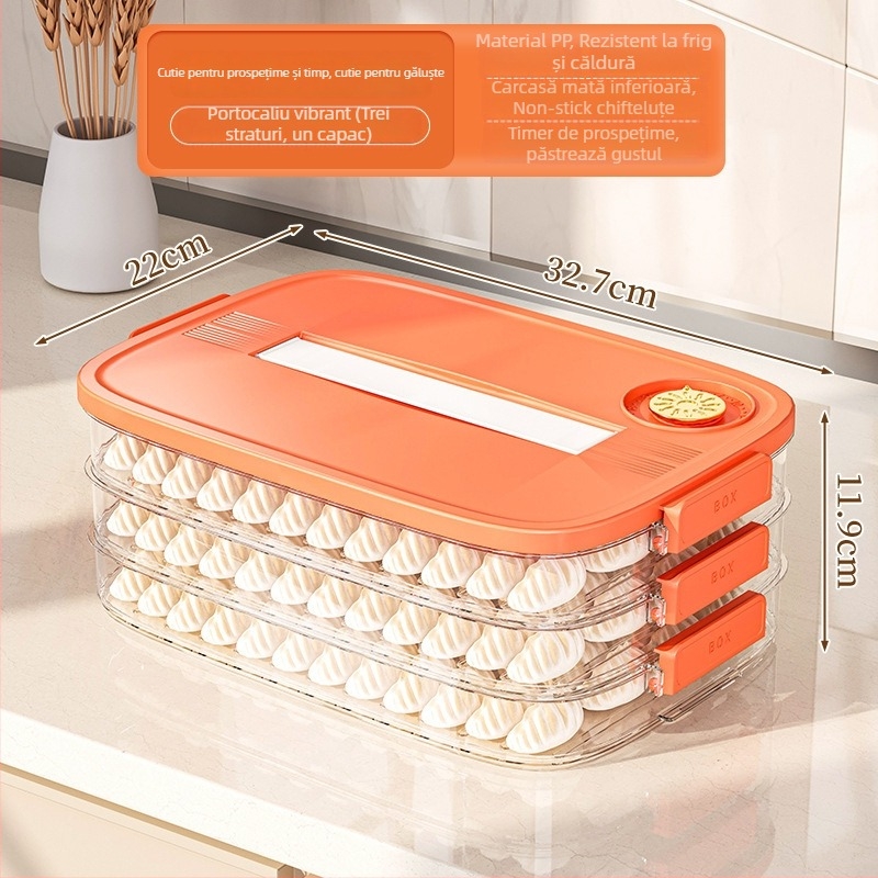 Cutie de depozitare pentru găluște, din plastic, stil Nordic, model EGSNmfkM