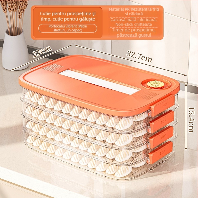 Cutie de depozitare pentru găluște, din plastic, stil Nordic, model EGSNmfkM