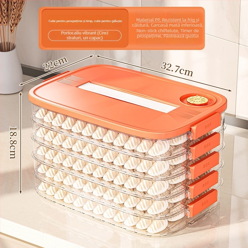 Cutie de depozitare pentru găluște, din plastic, stil Nordic, model EGSNmfkM