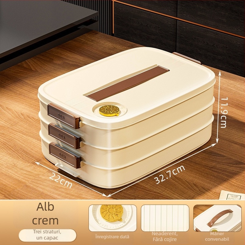 Cutie de depozitare pentru găluște, din plastic, stil Nordic, model EGSNmfkM