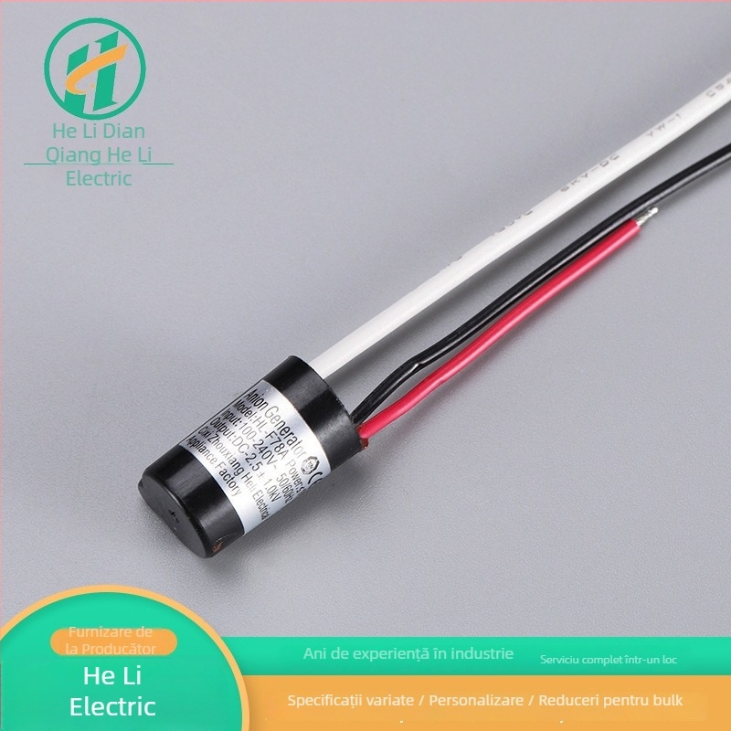 Modul mini de purificare a aerului cu generator de ioni negativi – eliminarea mirosurilor; Alimentare: DC3-5V, DC12V, DC24V, AC100-240V