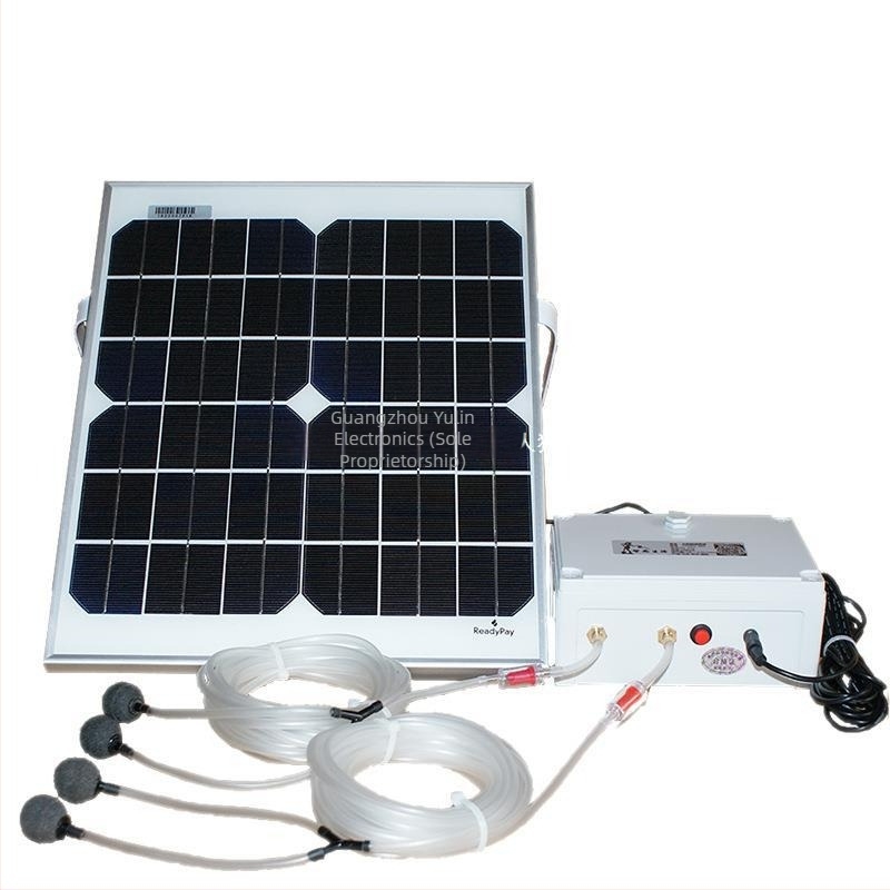 Aerator solar pentru iazuri, utilizare în exterior, zgomot 11 dB, alimentare AC