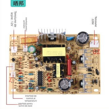 Modul de alimentare cu comutator pentru dozator de apă, cu placă de răcire și placă de circuit, intrare AC220V, ieșire DC12V