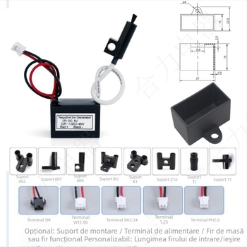 Generator portabil de plasmă cu modul de generare a ionilor negativi pentru accesorii de purificare a aerului