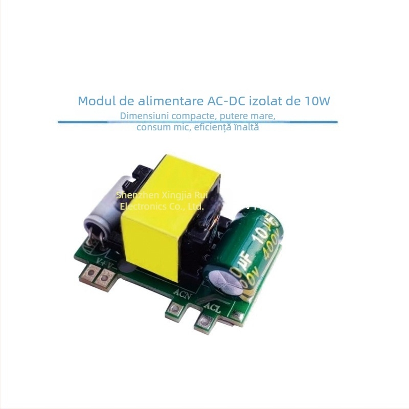 Modul de alimentare AC-DC, 10W, intrare 220V AC, ieșire DC 5V/12V, izolat, reglat
