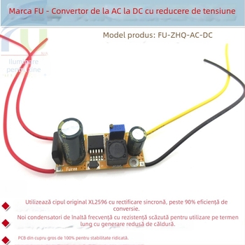 Accesoriu pentru laser FU: convertor AC-DC pas cu pas FU-ZHQ-60V-DC-12V-1A (Intrare: 60V DC; Ieșire: 12V DC; Curent: 1A)