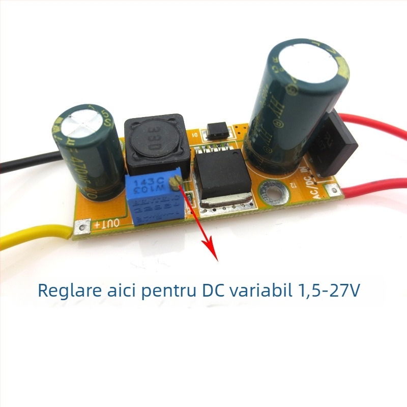 Accesoriu pentru laser FU: convertor AC-DC pas cu pas FU-ZHQ-60V-DC-12V-1A (Intrare: 60V DC; Ieșire: 12V DC; Curent: 1A)