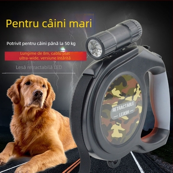 Lesă retractabilă din nylon pentru câini, Daoge, model PD9520770684088