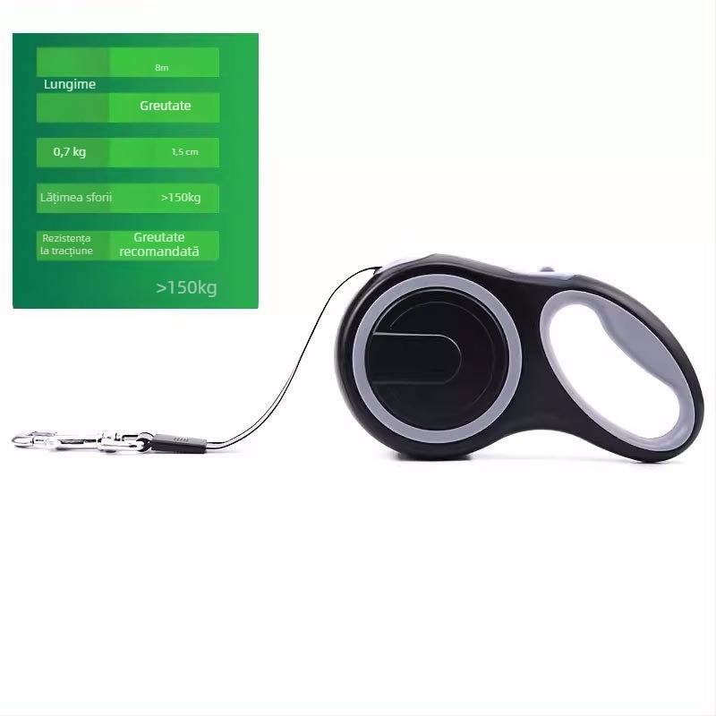 Lesă retractabilă din nylon pentru câini, Daoge, model PD9520770684088