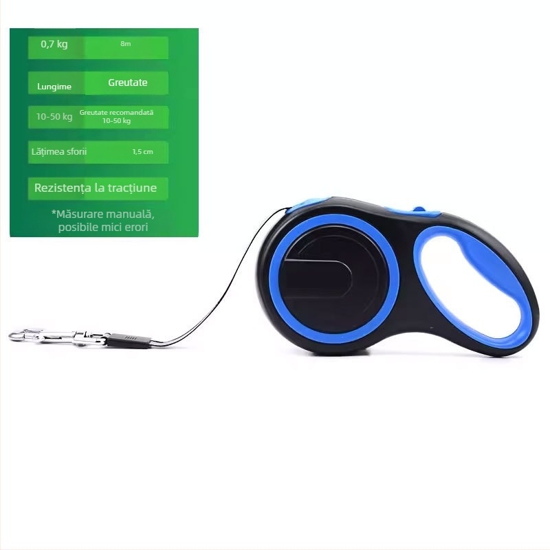 Lesă retractabilă din nylon pentru câini, Daoge, model PD9520770684088