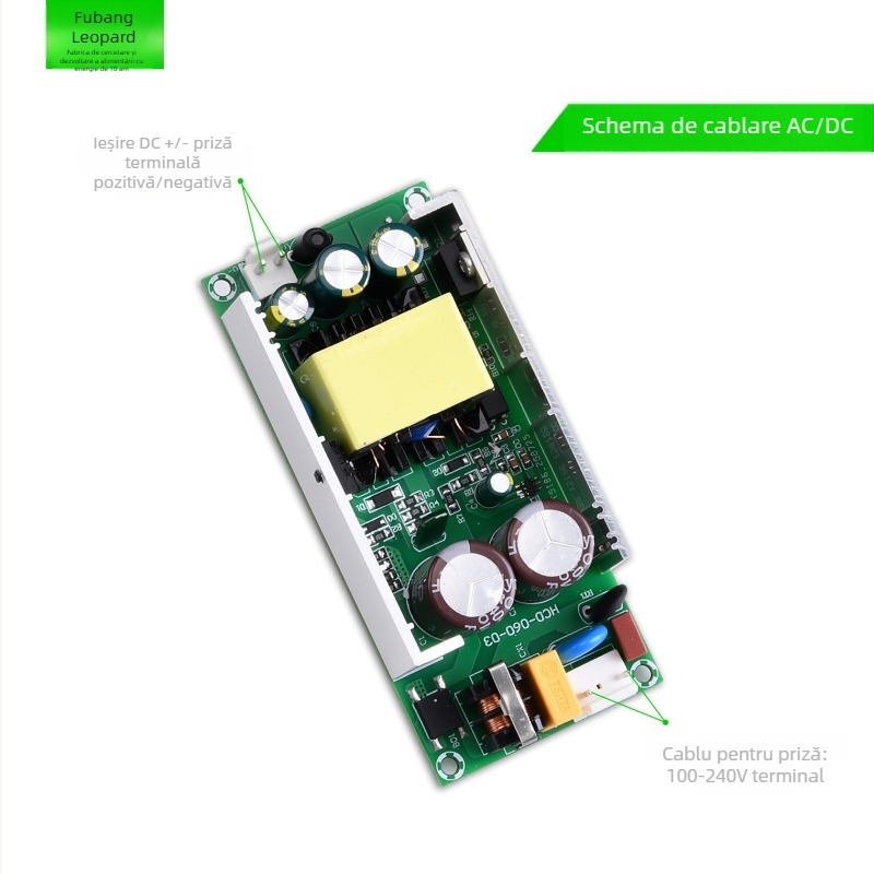 Placă de alimentare cu comutare (bare board) – găuri de montaj, intrare AC220V, ieșire DC12V, putere 60–72W