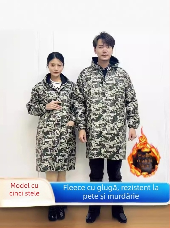 Palton de lucru din amestec de fibre chimice (70% acrilic), cu funcție anti-murdărire și decontaminare, iarnă, pentru logistică și depozitare, pentru bărbați