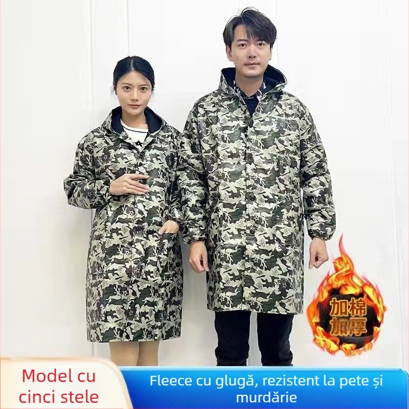 Palton de lucru din amestec de fibre chimice (70% acrilic), cu funcție anti-murdărire și decontaminare, iarnă, pentru logistică și depozitare, pentru bărbați