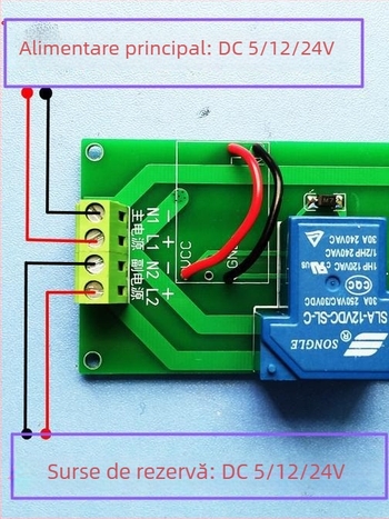 Comutator automat de alimentare AC cu sursă principală și de rezervă, modul UPS dublu 5V/12V/24V/220V
