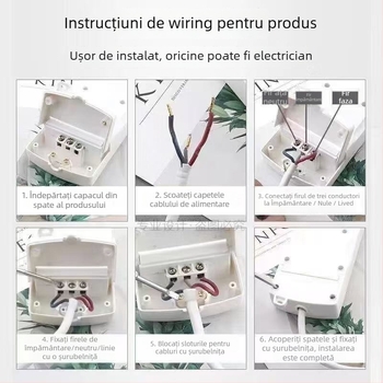 Prelungitor cu mai multe prize pentru uz casnic, 10A/2500W, carcasă PP+PC, certificat CCC, 220-250V